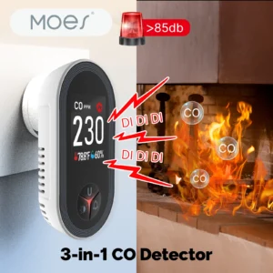 Carbon Monoxide Detector with Temperature Humidity Sensor