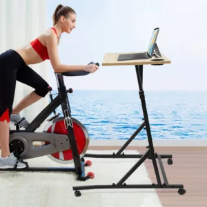 Bike Trainer Fitness Desk Adjustable with Table