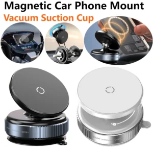 Magnetic Vacuum Car Phone Mount Rotatable